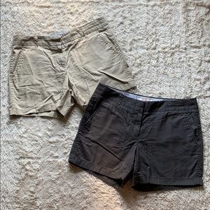J. Crew 100% Cotton Broken-In Chino Shorts Bundle